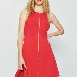 Toccin Zip Front Sleeveless Dress